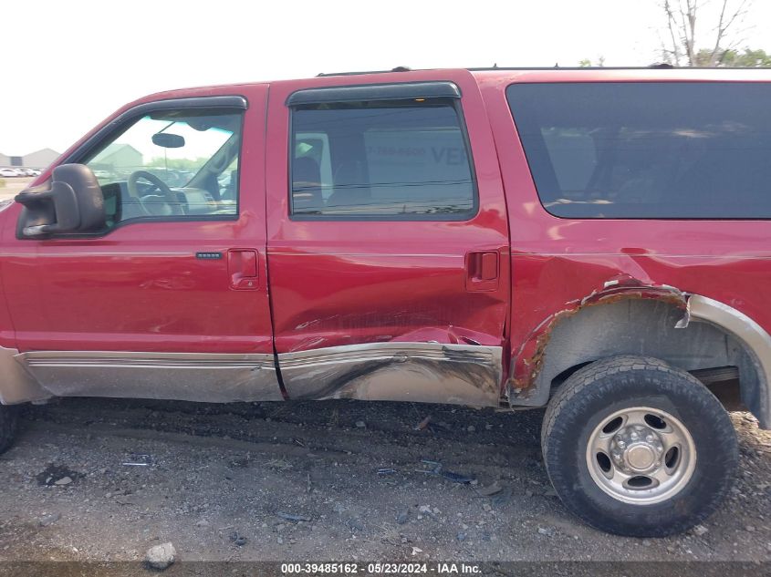 2001 Ford Excursion Limited VIN: 1FMSU43F41EA49223 Lot: 39485162