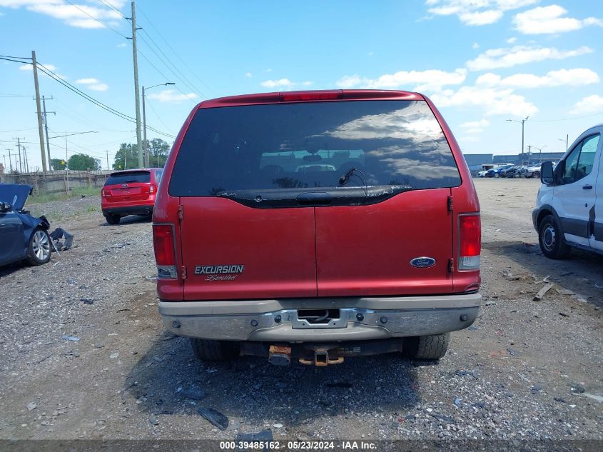 2001 Ford Excursion Limited VIN: 1FMSU43F41EA49223 Lot: 39485162