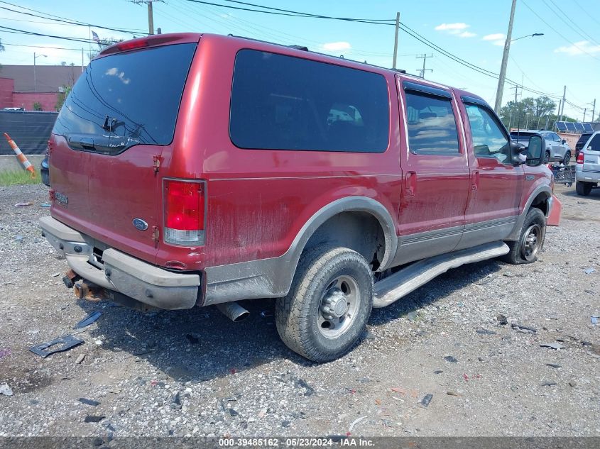 2001 Ford Excursion Limited VIN: 1FMSU43F41EA49223 Lot: 39485162