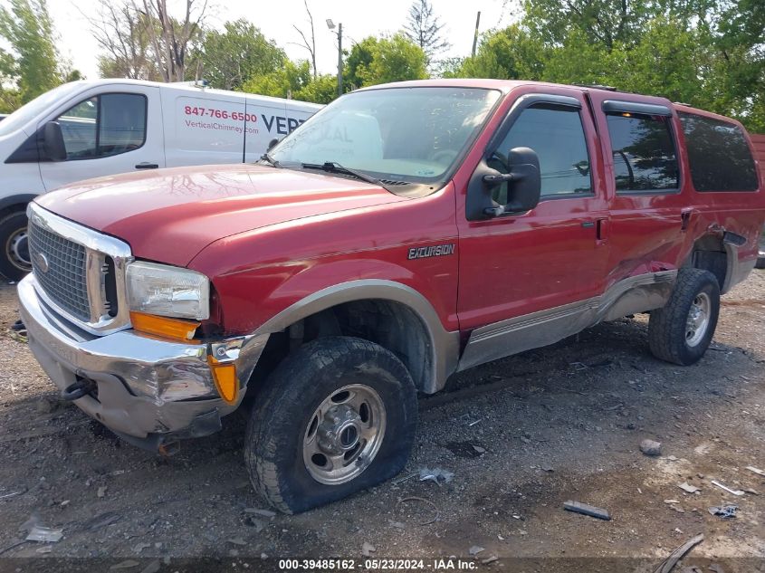 2001 Ford Excursion Limited VIN: 1FMSU43F41EA49223 Lot: 39485162