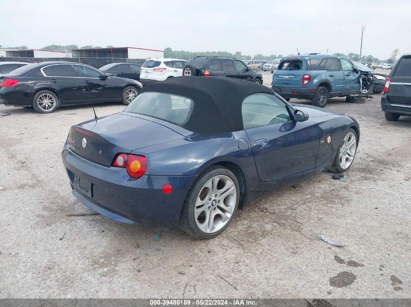 2004 BMW Z4 3.0I VIN: 4USBT53584LU06952 Lot: 39485189