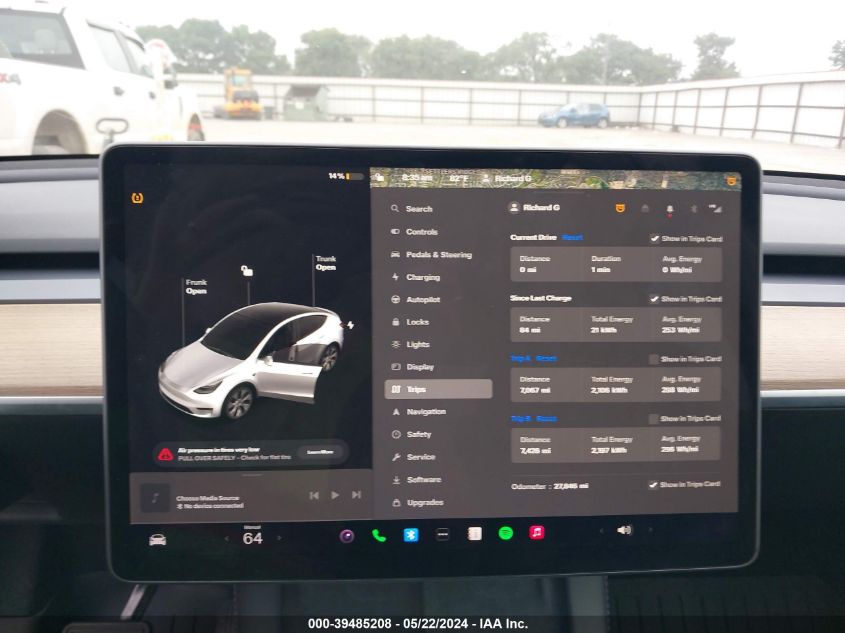 2022 TESLA MODEL Y - 7SAYGDEE3NA015840