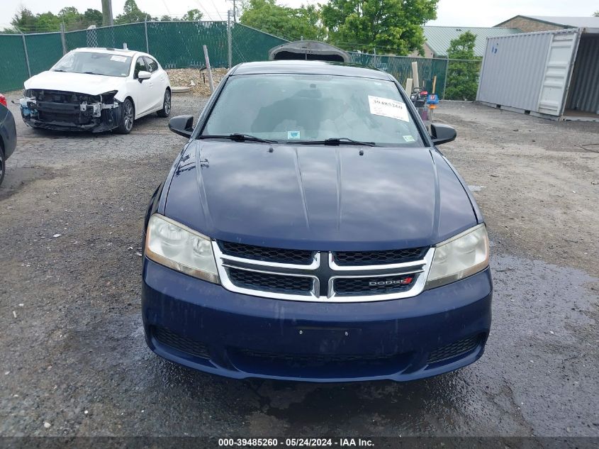 2013 Dodge Avenger Se V6 VIN: 1C3CDZAG9DN582680 Lot: 39485260