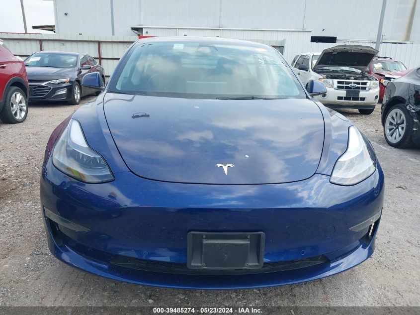 2022 Tesla Model 3 Long Range Dual Motor All-Wheel Drive VIN: 5YJ3E1EB0NF168597 Lot: 39485274