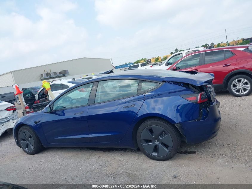 2022 Tesla Model 3 Long Range Dual Motor All-Wheel Drive VIN: 5YJ3E1EB0NF168597 Lot: 39485274