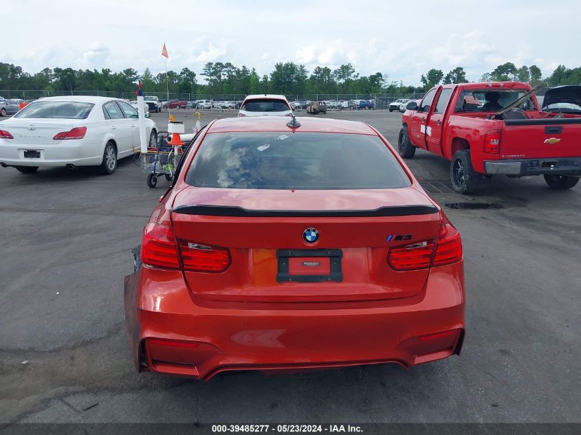 2015 BMW M3 VIN: WBS3C9C58FP805219 Lot: 39485277