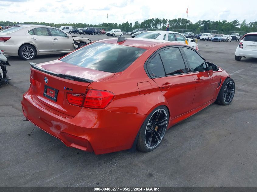 2015 BMW M3 VIN: WBS3C9C58FP805219 Lot: 39485277