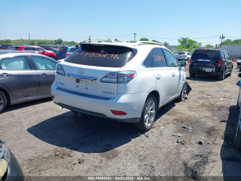 2010 Lexus Rx 350 VIN: JTJZK1BA0A2001651 Lot: 39485291