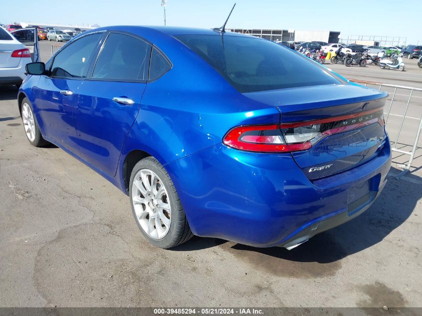 2013 Dodge Dart Limited VIN: 1C3CDFCH5DD296822 Lot: 39485294