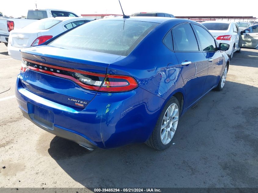 2013 Dodge Dart Limited VIN: 1C3CDFCH5DD296822 Lot: 39485294