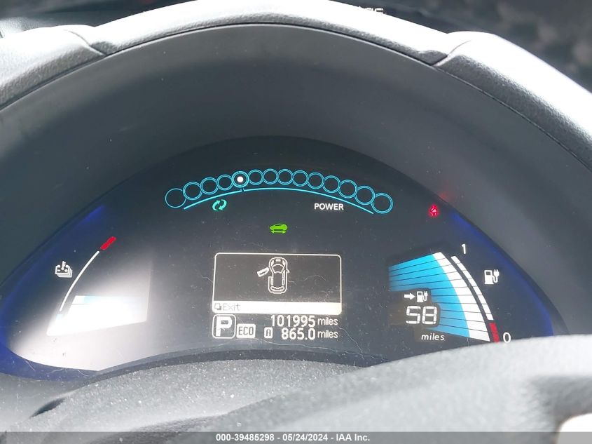 2013 Nissan Leaf S VIN: 1N4AZ0CP4DC421345 Lot: 39485298