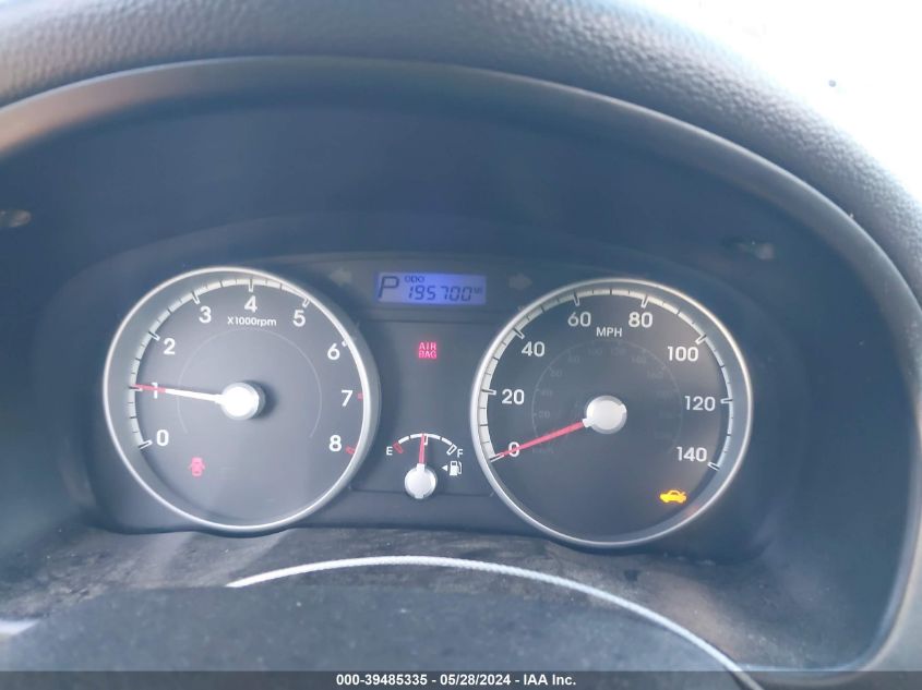 2010 Hyundai Accent Blue/Gs VIN: KMHCM3AC8AU162766 Lot: 39485335