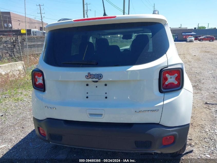 2020 Jeep Renegade Limited 4X4 VIN: ZACNJBD13LPL97491 Lot: 39485385