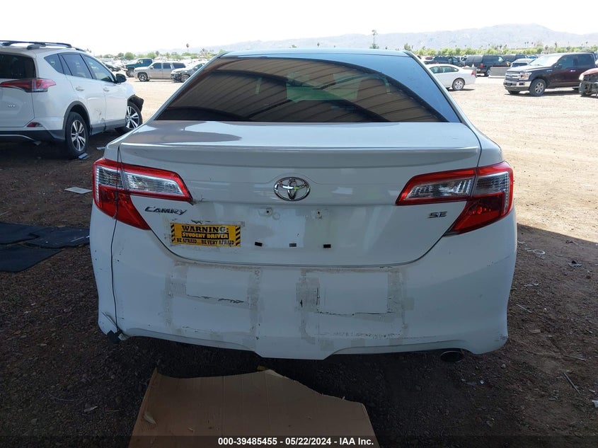 2012 Toyota Camry Se VIN: 4T1BF1FK0CU560972 Lot: 39485455