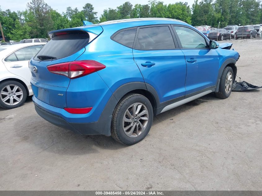 2017 Hyundai Tucson Se Plus VIN: KM8J3CA41HU511036 Lot: 39485458