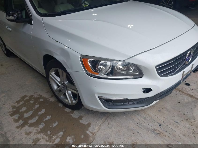 2015 Volvo S60 Premier VIN: YV126MFK3F1344300 Lot: 39485463