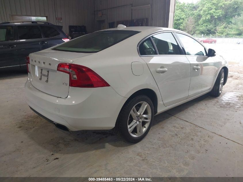 2015 Volvo S60 Premier VIN: YV126MFK3F1344300 Lot: 39485463