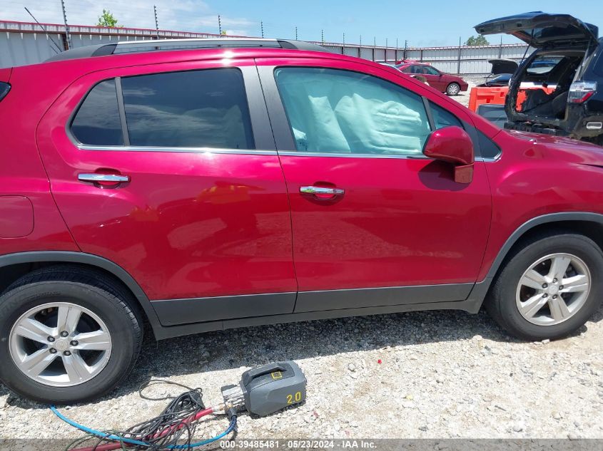 2018 Chevrolet Trax Lt VIN: 3GNCJLSBXJL151708 Lot: 39485481