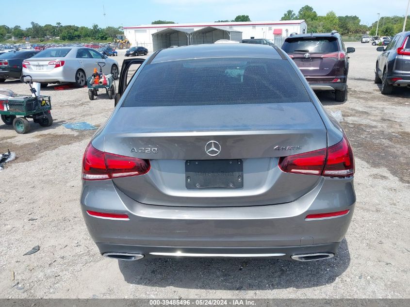 2019 Mercedes-Benz A 220 4Matic VIN: WDD3G4FB0KW026063 Lot: 39485496