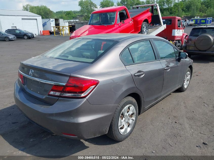 2014 Honda Civic Lx VIN: 19XFB2F50EE252803 Lot: 39485515