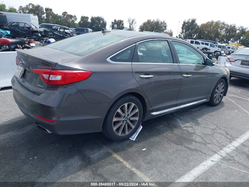 2016 Hyundai Sonata Limited VIN: 5NPE34AF1GH411895 Lot: 39485517