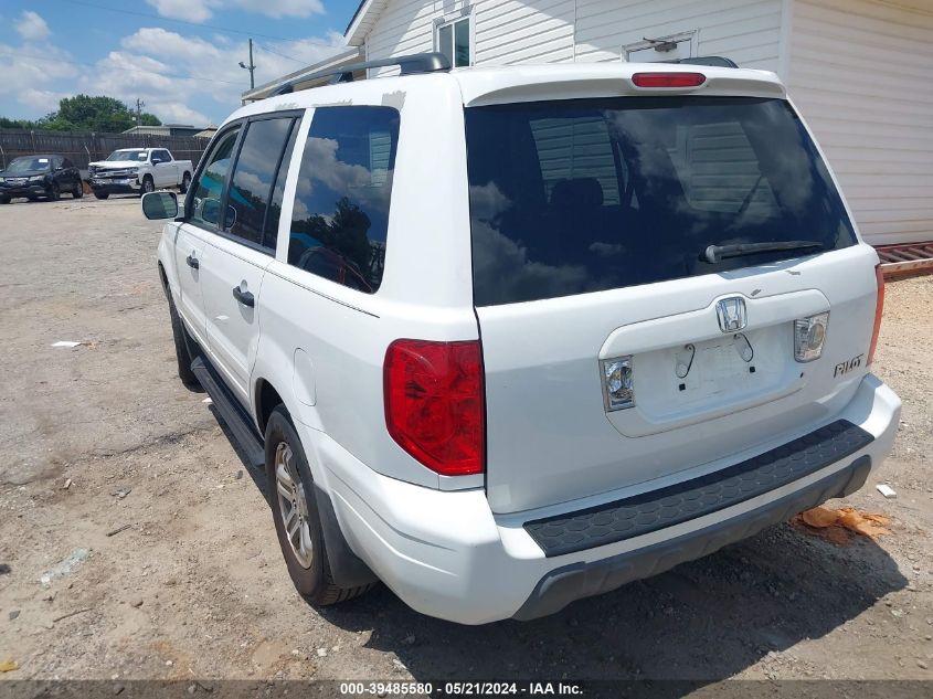 2005 Honda Pilot Ex-L VIN: 2HKYF18615H530004 Lot: 39485580