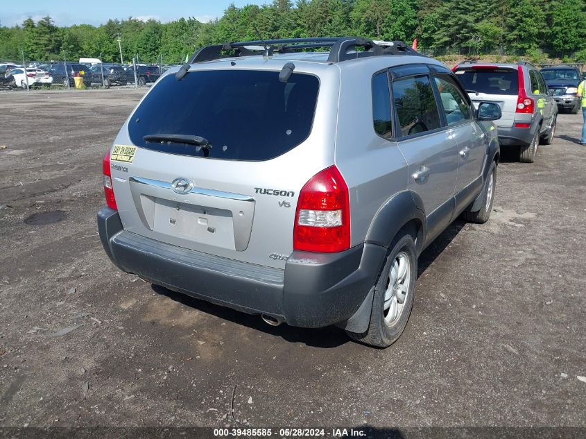 2006 Hyundai Tucson Gls/Limited VIN: KM8JN72D66U344993 Lot: 39485585