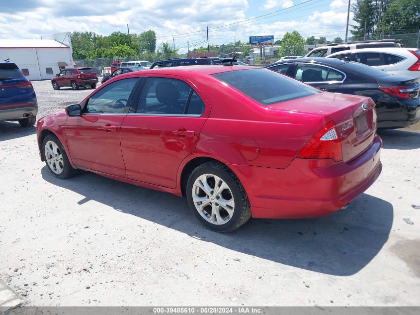 2012 Ford Fusion Se VIN: 3FAHP0HG3CR396645 Lot: 39485610