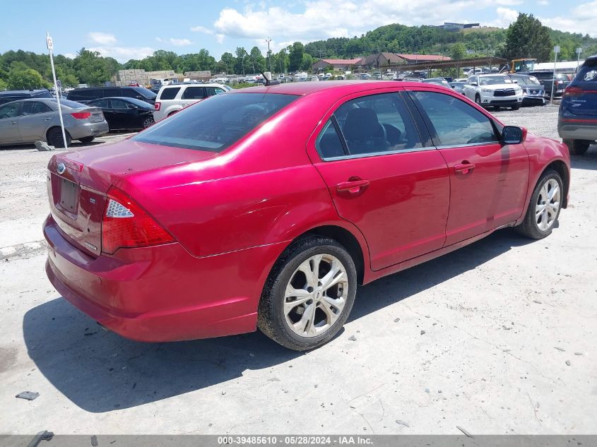 2012 Ford Fusion Se VIN: 3FAHP0HG3CR396645 Lot: 39485610