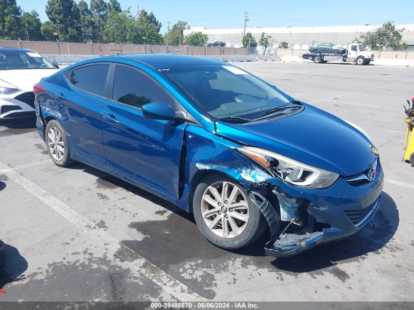 2015 Hyundai Elantra Se VIN: KMHDH4AE0FU254123 Lot: 39485670