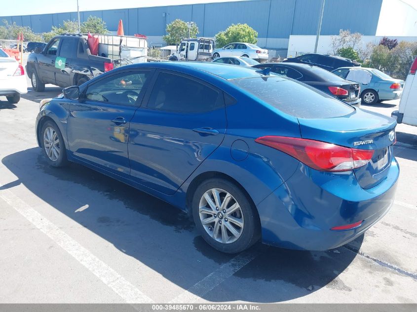 2015 Hyundai Elantra Se VIN: KMHDH4AE0FU254123 Lot: 39485670