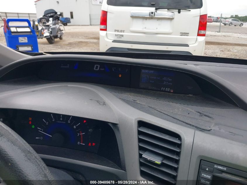 2012 Honda Civic Ex VIN: 2HGFG3B83CH505039 Lot: 39485678