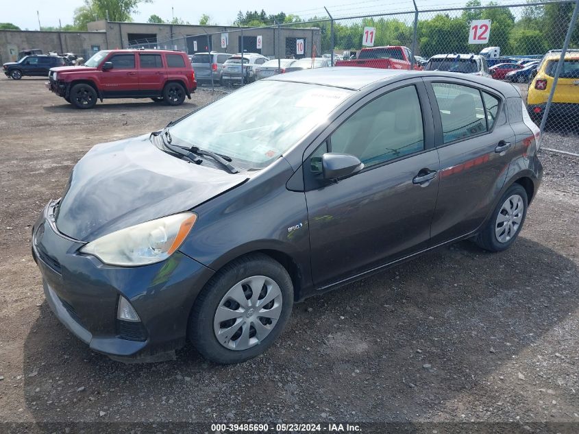 2013 Toyota Prius C One VIN: JTDKDTB39D1531736 Lot: 39485690