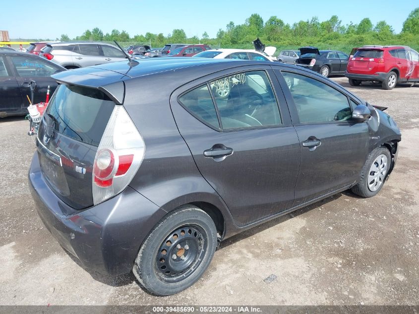 2013 Toyota Prius C One VIN: JTDKDTB39D1531736 Lot: 39485690