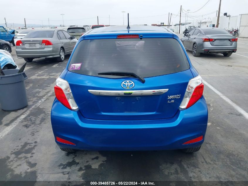 2012 Toyota Yaris VIN: JTDKTUD32CD535646 Lot: 39485726