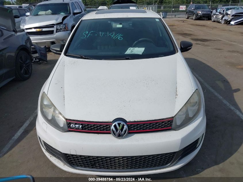 2012 Volkswagen Gti 2-Door VIN: WVWEV7AJ0CW136329 Lot: 39485754