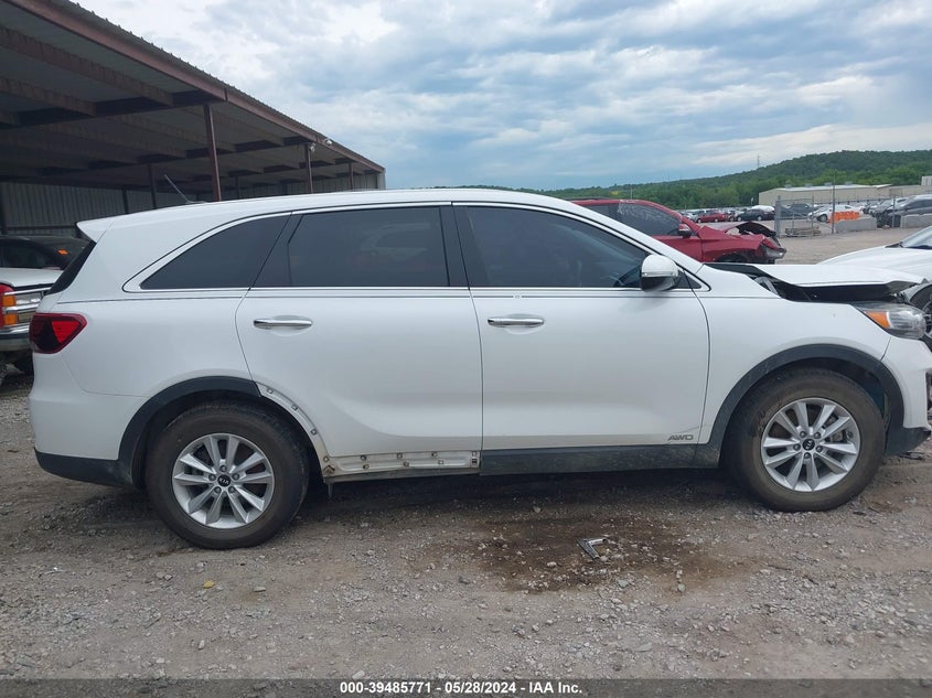 2019 Kia Sorento 3.3L Lx VIN: 5XYPGDA56KG432908 Lot: 39485771