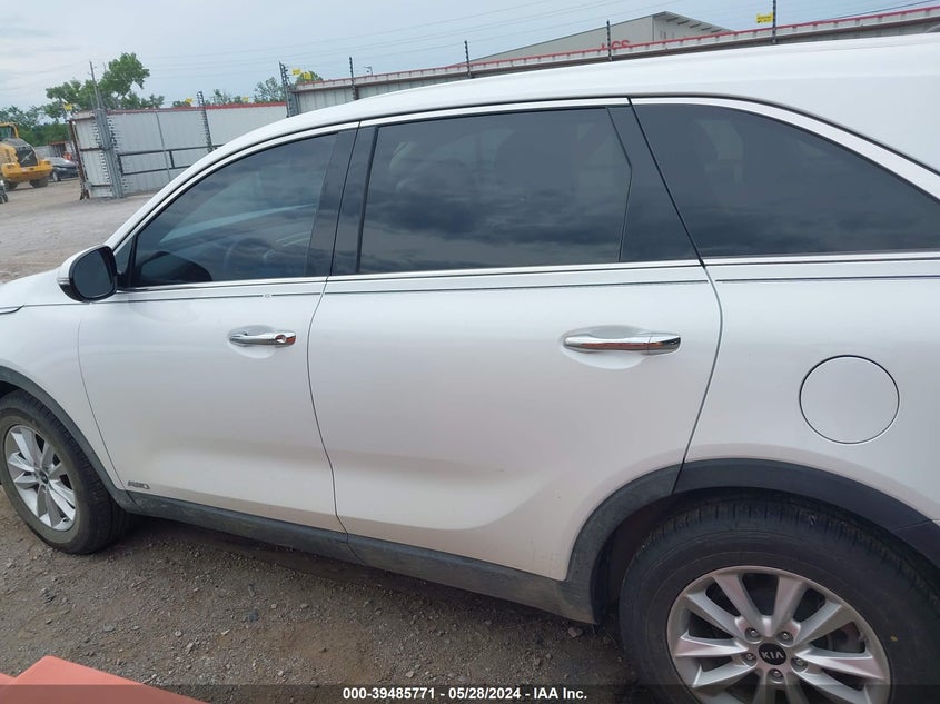 2019 Kia Sorento 3.3L Lx VIN: 5XYPGDA56KG432908 Lot: 39485771