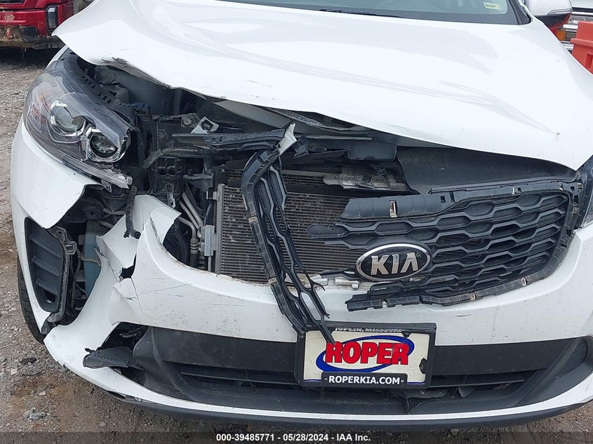 2019 Kia Sorento 3.3L Lx VIN: 5XYPGDA56KG432908 Lot: 39485771