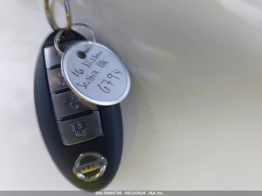 2016 Nissan Sentra Sv VIN: 3N1AB7AP5GL656794 Lot: 39485780