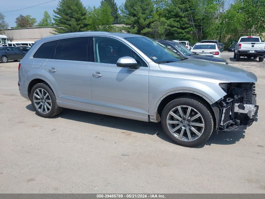 2018 Audi Q7 3.0T Premium VIN: WA1LAAF76JD036459 Lot: 39485789