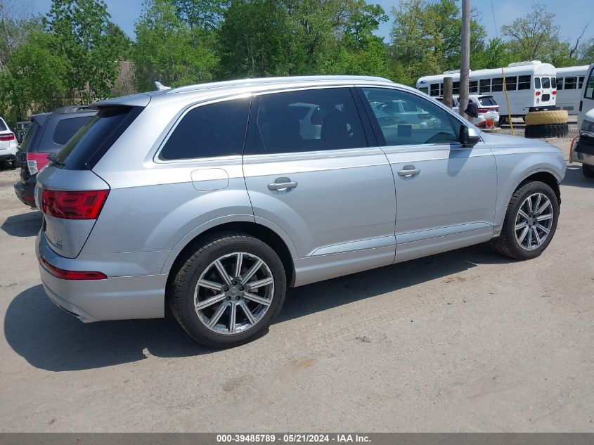 2018 Audi Q7 3.0T Premium VIN: WA1LAAF76JD036459 Lot: 39485789