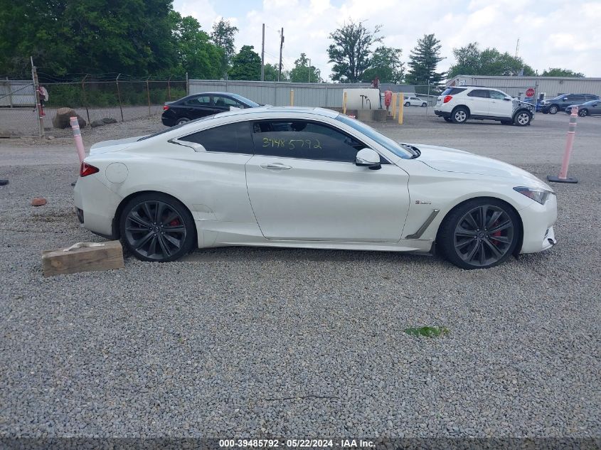 2018 Infiniti Q60 3.0T Red Sport 400 VIN: JN1FV7EK8JM530115 Lot: 39485792