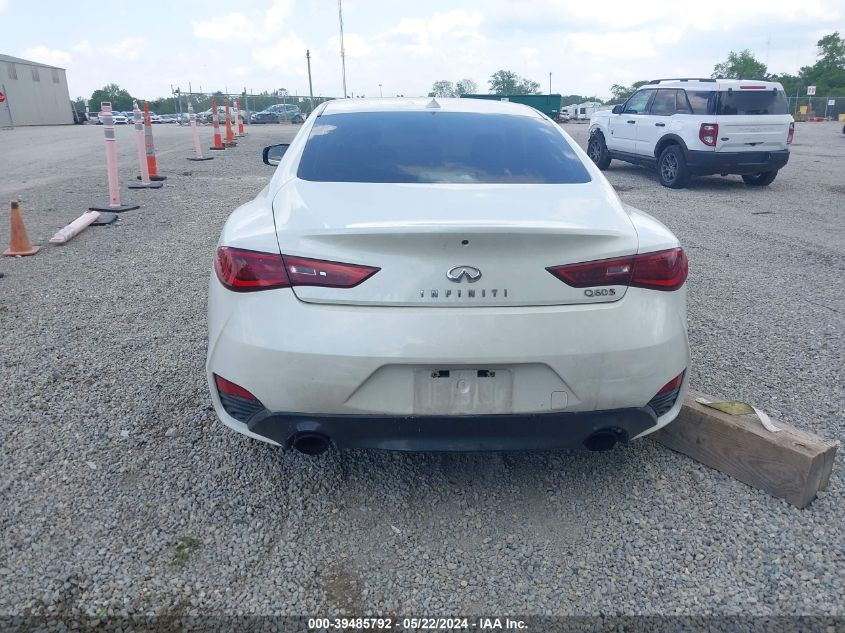 2018 Infiniti Q60 3.0T Red Sport 400 VIN: JN1FV7EK8JM530115 Lot: 39485792