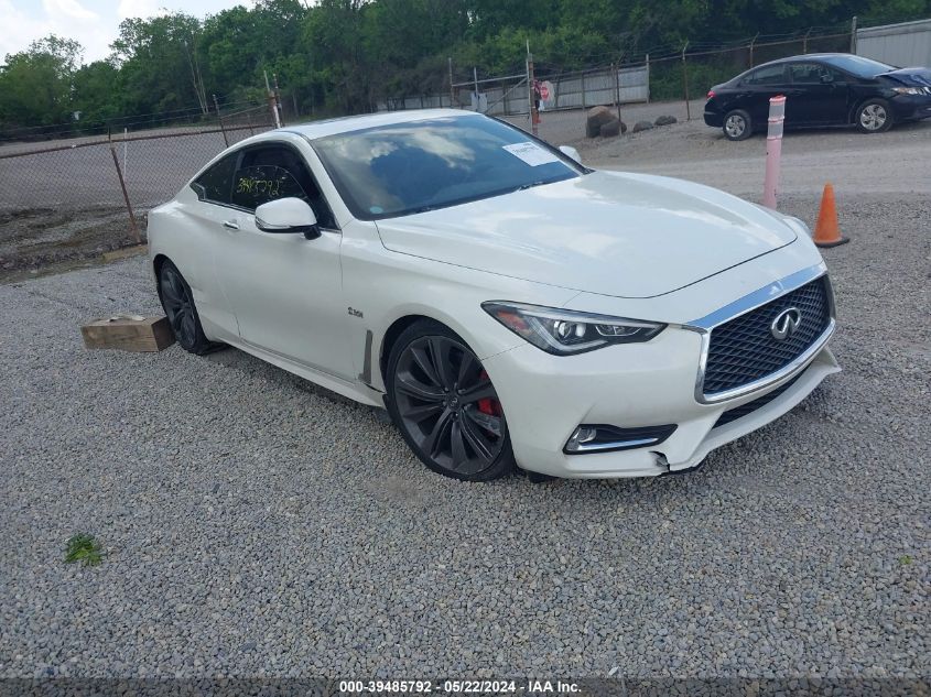 2018 Infiniti Q60 3.0T Red Sport 400 VIN: JN1FV7EK8JM530115 Lot: 39485792