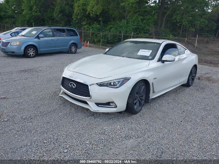 2018 Infiniti Q60 3.0T Red Sport 400 VIN: JN1FV7EK8JM530115 Lot: 39485792