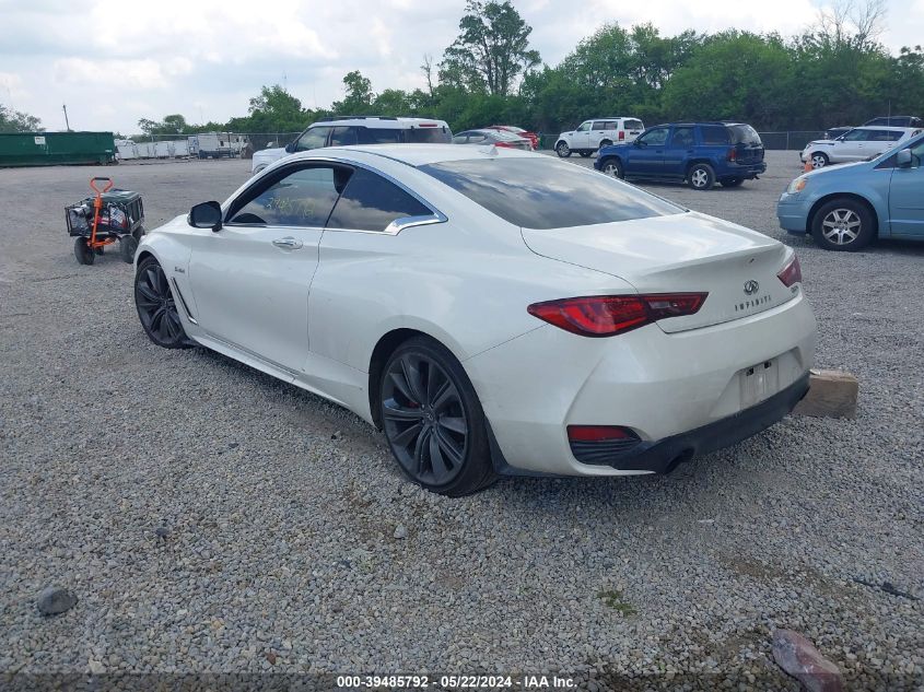 2018 Infiniti Q60 3.0T Red Sport 400 VIN: JN1FV7EK8JM530115 Lot: 39485792