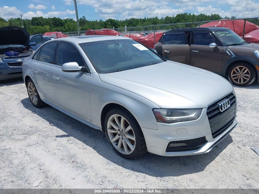 2014 Audi A4 2.0T Premium VIN: WAUAFAFL4EN027767 Lot: 39485808