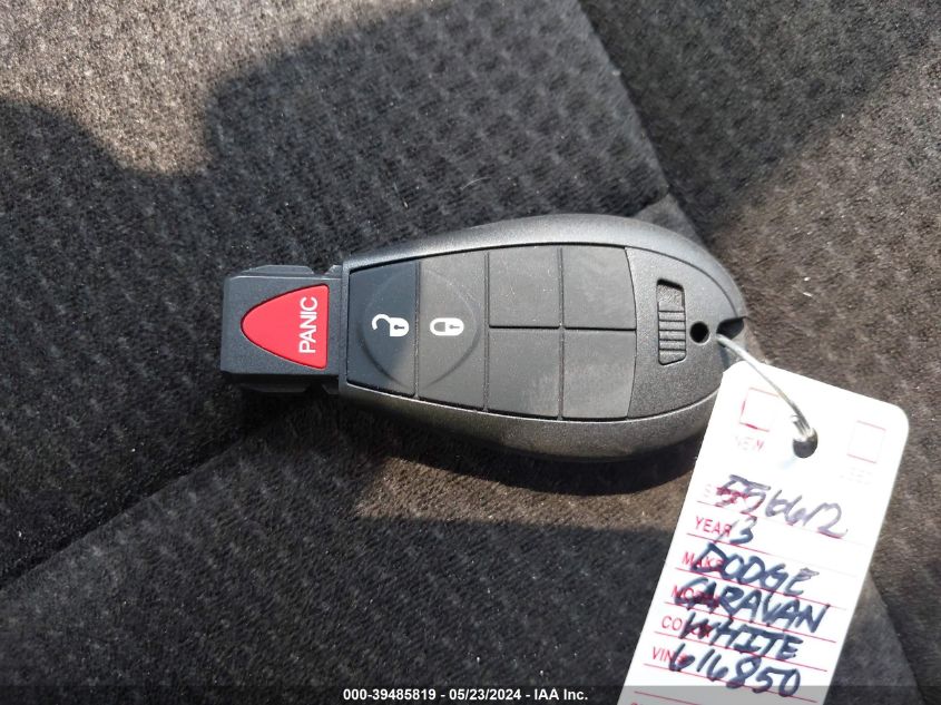 2013 Dodge Grand Caravan Se VIN: 2C4RDGBGXDR616850 Lot: 39485819