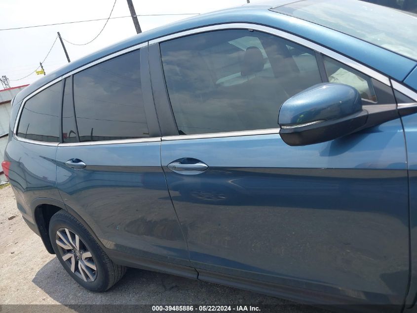 2021 Honda Pilot 2Wd Ex VIN: 5FNYF5H39MB036905 Lot: 39485886